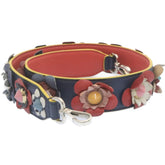 Fendi Flowerland Strap You Shoulder Strap Studded Leather