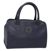 Celine Circle Logo Handbag Leather
