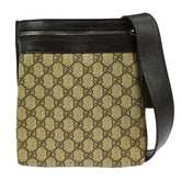 Gucci Flat Messenger Bag GG Coated Canvas