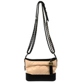 Chanel Bicolor Gabrielle Hobo Quilted Aged Calfskin