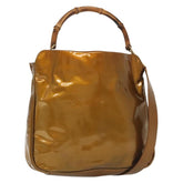 Gucci Vintage Bamboo Handle Bag Patent leather