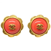 Chanel CC Round Earrings Metal