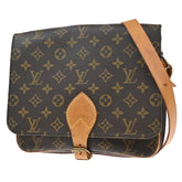 Louis Vuitton Cartouchiere Handbag Monogram Canvas