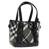 Burberry Lowry Convertible Tote Beat Check Nylon
