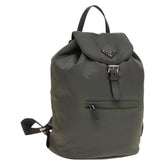 Prada Front Zip Drawstring Backpack Tessuto