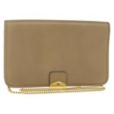 Christian Dior Vintage Chain Flap Shoulder Bag Leather