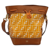 Fendi FF Logo Mon Tresor Bucket Bag Canvas
