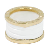 Bvlgari B.Zero1 Three Band Ring 18K Yellow Gold and Ceramic