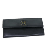 Celine Circle Logo Compact Wallet Leather