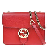 Gucci Interlocking Shoulder Bag Leather