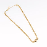 Christian Dior Vintage CD Pendant Necklace Metal