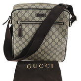 Gucci Front Zip Messenger GG Coated Canvas