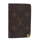 Louis Vuitton Porte Cartes Pression Card Case Monogram Canvas