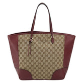 Gucci Bree Tote GG Canvas with Leather