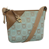Salvatore Ferragamo Gancini Shoulder Bag Canvas