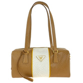 Prada Barrel Bag Perforated Saffiano Leather