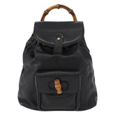 Gucci Vintage Bamboo Backpack Leather