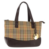 Burberry Nova Check Tote Canvas and Leather