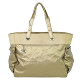 Chanel Biarritz Pocket Tote Quilted Coated Canvas