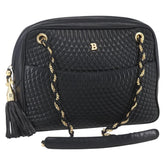 Bally Vintage Chain Shoulder Bag Quilted Leather
