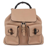 Gucci Vintage Bamboo Backpack Leather