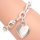 Tiffany & Co. Return To Tiffany Heart Tag Bracelet Sterling Silver