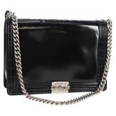 Chanel Reverso Boy Flap Bag Patent