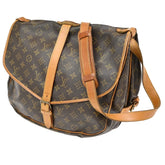 Louis Vuitton Saumur Handbag Monogram Canvas