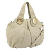 Gucci Hysteria Convertible Top Handle Bag Guccissima Leather