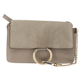 Chloe Faye Shoulder Bag Leather and Suede