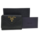 Prada Front Pocket Trifold Wallet Vitello Move
