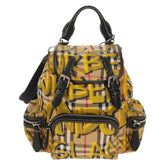 Burberry Graffiti Rucksack Backpack Vintage Check Canvas