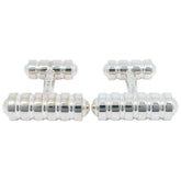 Tiffany & Co. Paloma Picasso Groove Cufflinks Silver