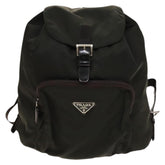 Prada Front Pocket Buckle Backpack Nylon