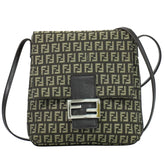 Fendi Mamma Baguette Shoulder Bag Canvas