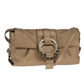 Bvlgari Chandra Flap Shoulder Bag Leather