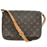 Louis Vuitton Musette Tango Handbag Monogram Canvas