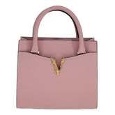 Versace Virtus Front Pocket Tote Leather