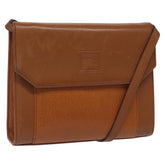 Burberry Vintage Flap Crossbody Bag Leather