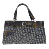 Christian Dior Vintage Trotter Horizontal Tote Diorissimo Canvas