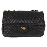 Bally Vintage Chain Shoulder Bag Quilted Leather