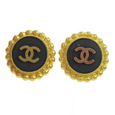 Chanel CC Round Earrings Metal