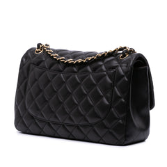Jumbo Classic Lambskin Double Flap
