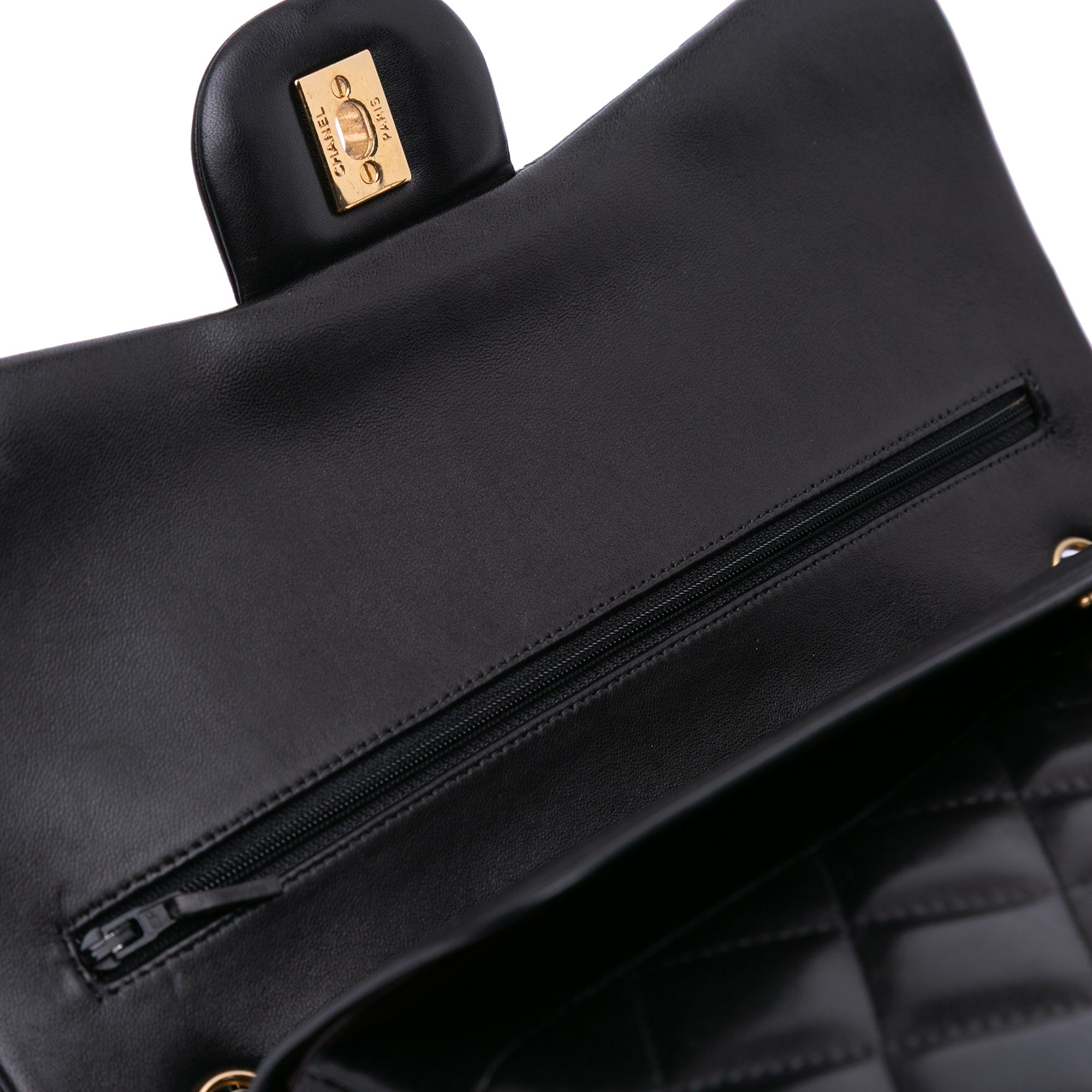 Jumbo Classic Lambskin Double Flap