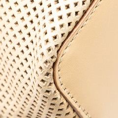 Perforated Leather Shoulder Bag