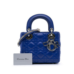 Mini Lambskin Cannage Lady Dior