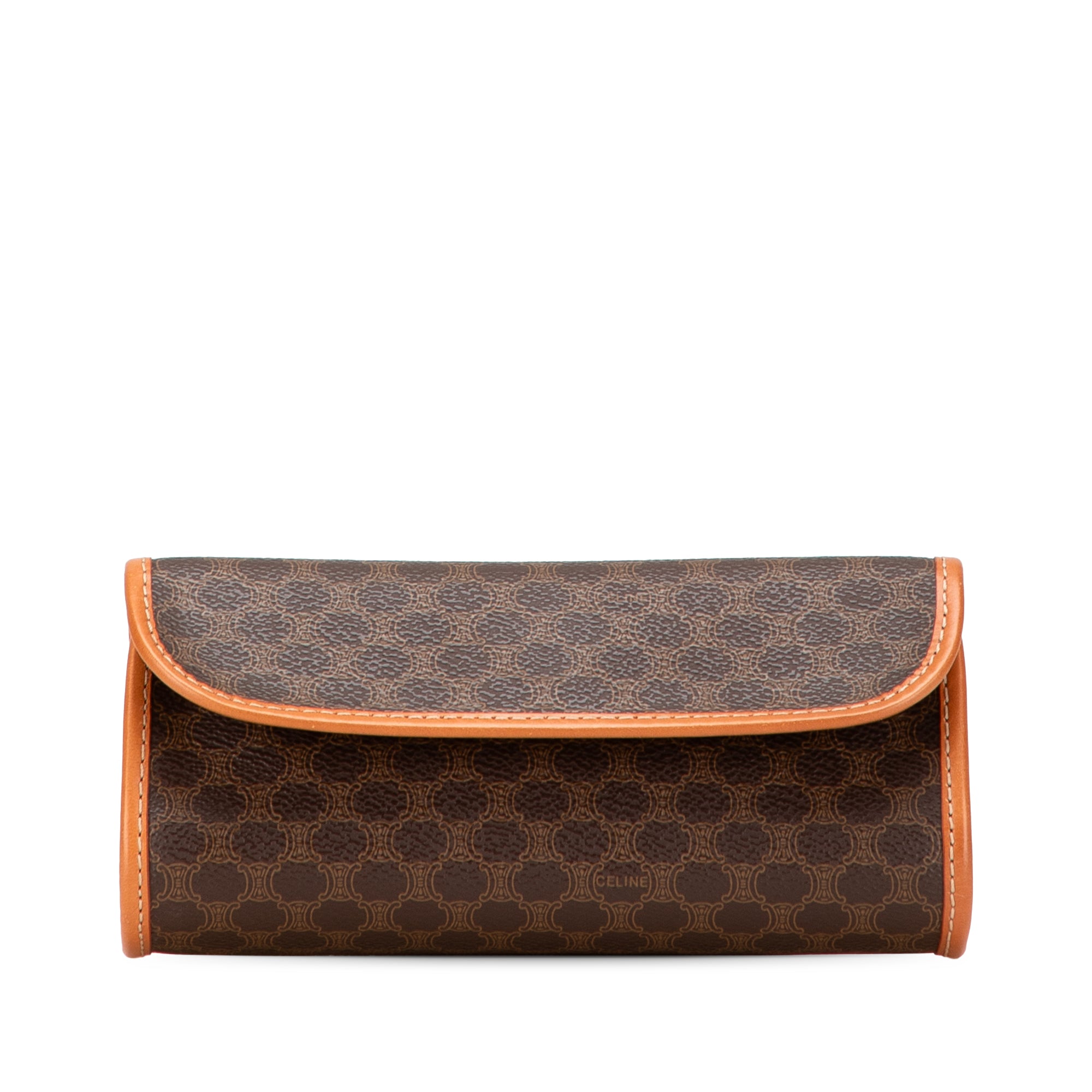 Macadam Coated Canvas Clutch