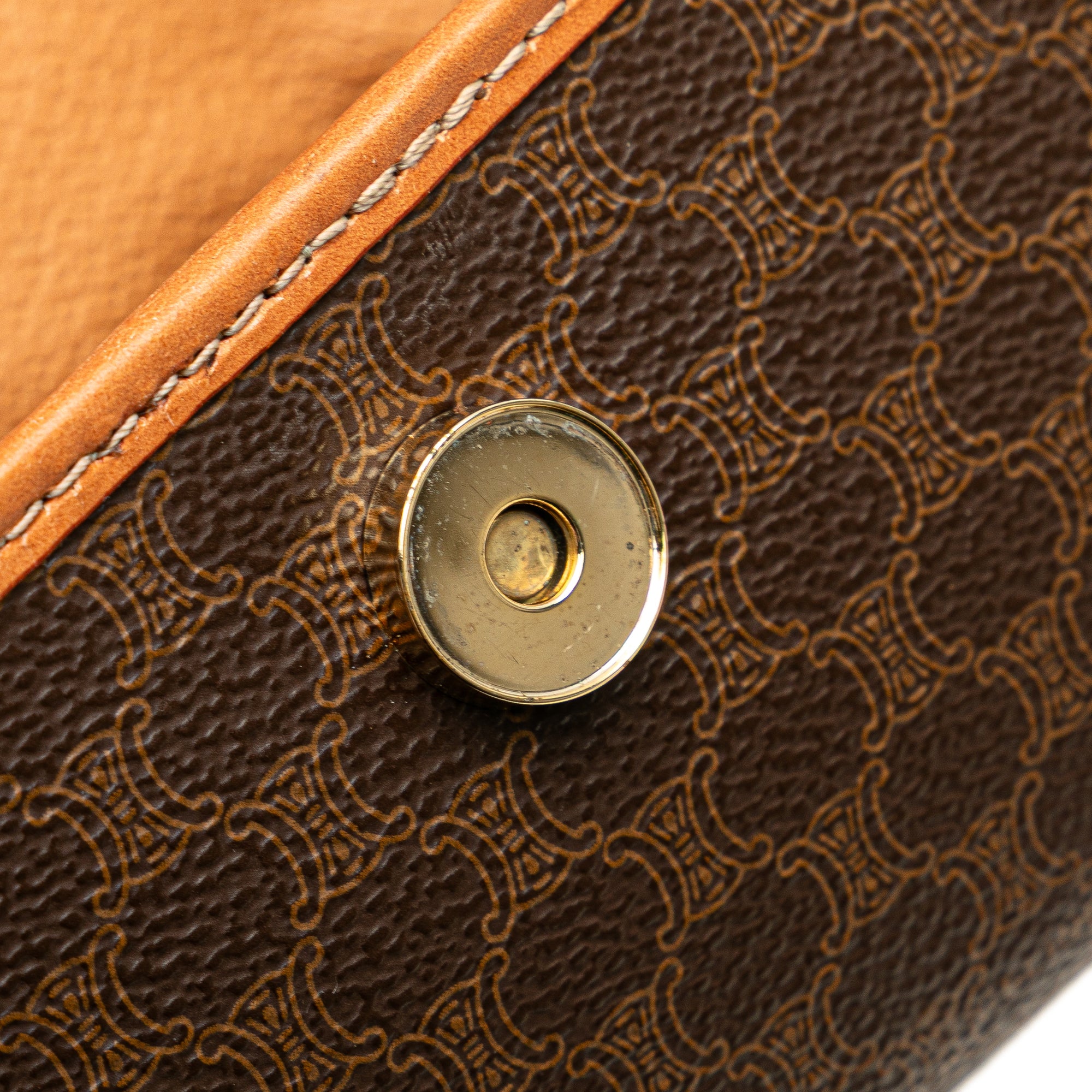 Macadam Coated Canvas Clutch