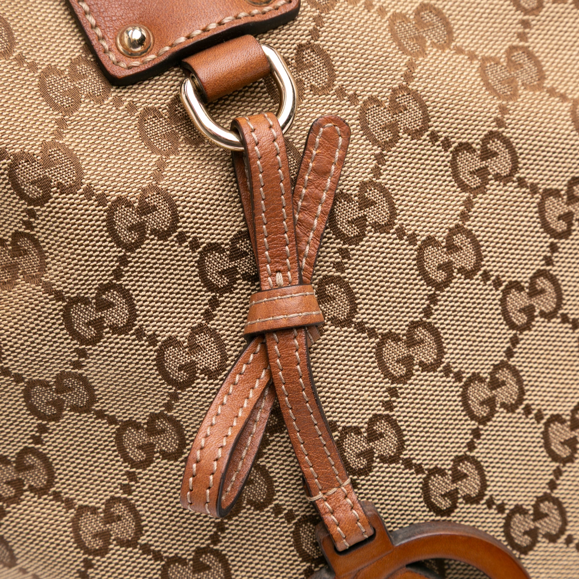 Large GG Canvas GG Charm Tote