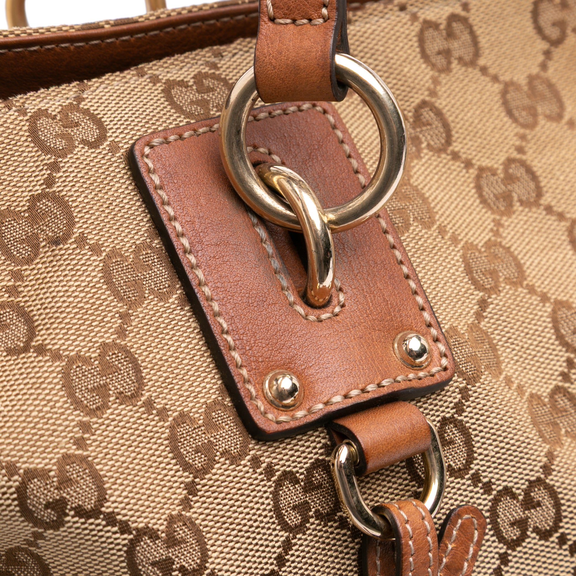 Large GG Canvas GG Charm Tote